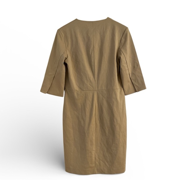 COS Elegant Cream Day Dress with slit detail size small - Picture 7 of 12